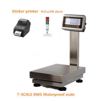 60kg / 5g Waterproof IP67 Stainless Steel Checkweigher for sea food weighing AC 220V 50Hz / AC110V 60Hz