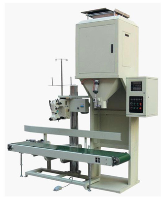 China 50kg 1.1Kw Roller Conveyor Scale Particles 7bag/Min Weighing And Packing Machine supplier