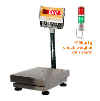 China 60kg 1g Industrial Bench Scale stainless steel With Alarm RS485 LED/LCD Display 220VAC supplier