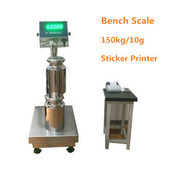 China Electronic 150kg/10g Industrial Weighing Scales Bench Scale STAINLESS STEEL 220VAC supplier