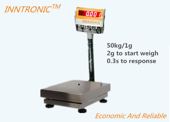 50kg RS485 Counting Industrial Weighing Scales With Stainless Steel Platform 300x400mm